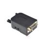 1PCS DB9 9PIN Female Plug Serial Port Connector Terminal Adapter with Black Shell D-SUB COM RS232 RS485 Wire Cable Free Solder view 3