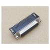 10Pcs DR44 Pin Female Right Angle PCB Connector DB44 3 Rows Serial Port Connectors Black D-SUB view 1
