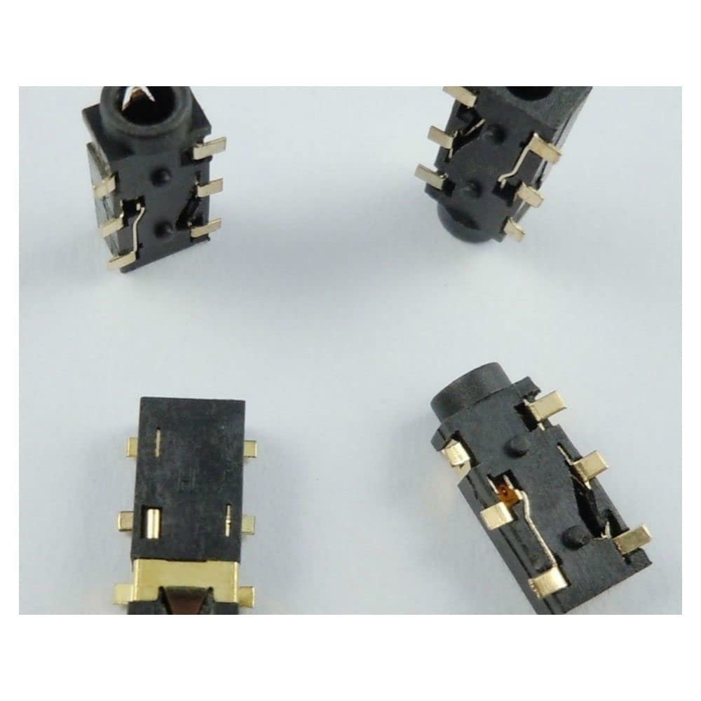 10Pcs 2.5mm Female Audio Connector 6 Pin SMT Stereo Phone Jack PCB PJ242