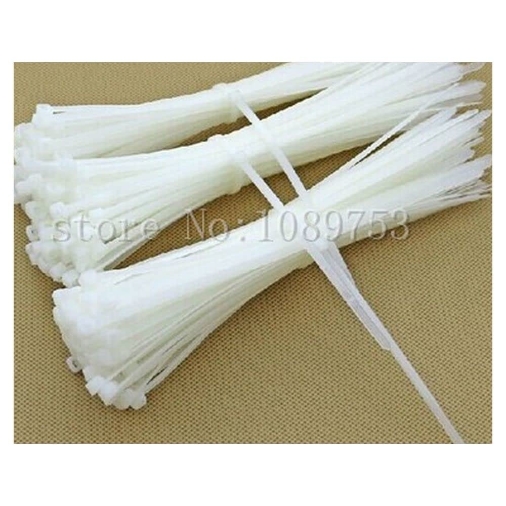 1000pcs 3mm*60mm 2.36" inch Nylon Plastic Zip Trim Wrap Cable Loop Ties Wire Self-Locking