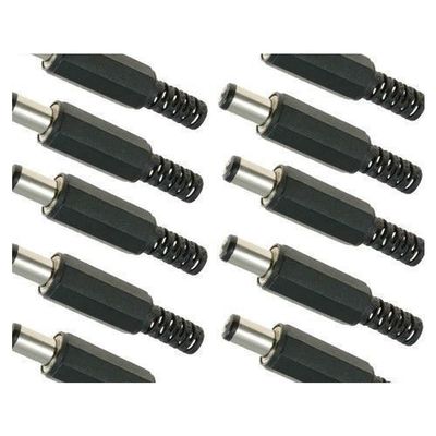 100pcs 9mm 2.1mm x 5.5mm DC Male Power Plug Jack Connector Laptop