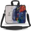 11 11.6 12 12.5 13 inches Case Laptop/Chromebook/Ultrabook/Notebook PC Messenger Bag Tablet Travel Case Neoprene Handle Sleeve with Shoulder Strap(Left Right Brain) view 1