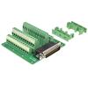 1PCS D-SUB DB44 44PIN Male Port din Rail mounting Terminal Block Adapter Converter PCB Board DR44 Male Plug to Terminal Adapter view 2