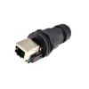 1PCS RJ45 Female Socket Waterproof Connector ip68 RJ45 Female to Female Network Ethernet Adapter view 1