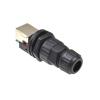 1PCS RJ45 Female Socket Waterproof Connector ip68 RJ45 Female to Female Network Ethernet Adapter view 2