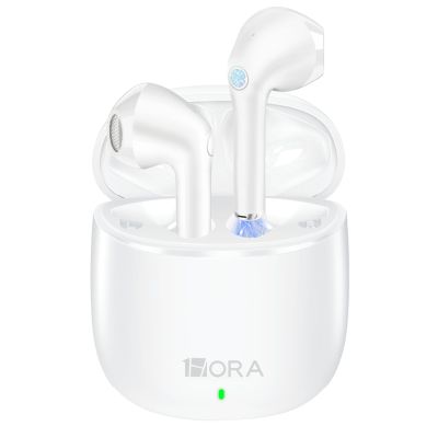 1 Hora Wireless Earbuds Bluetooth 5.3 Headphones Deep Bass in-Ear Earphones Premium Sound with Mic Charging Case for iPhone, Tablet, Android Smartphone Laptop Sports