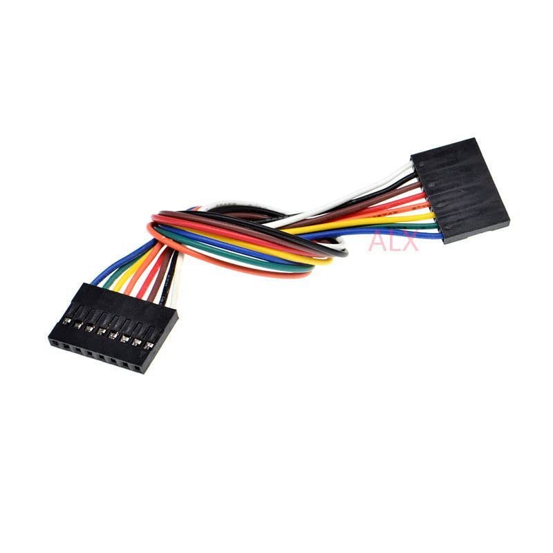 10PCS 8PIN LINE Female to Female Pitch 2.54MM 20CM Double Head 8P 8pin Jumper Cable Wire for PCB Connector
