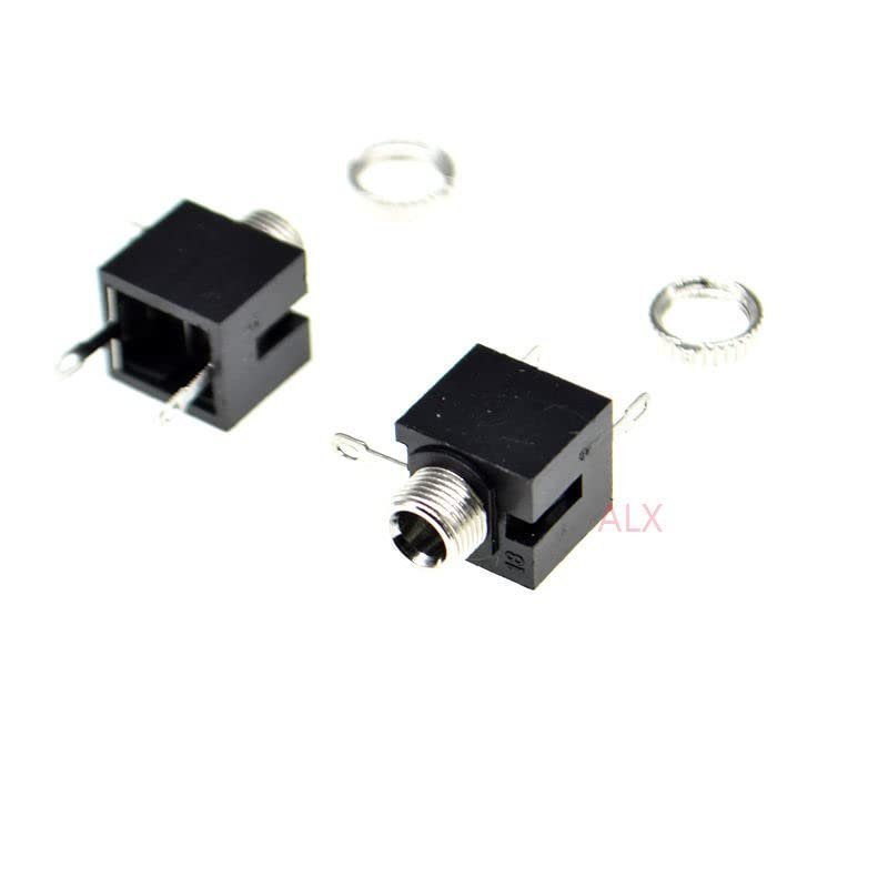 10PCS PJ-301M 3.5MM Female Audio Connector 3 Pin DIP Headphone Jack Socket pj301m