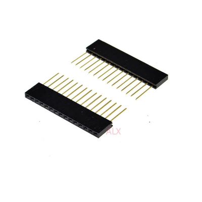 10PCS 15 PIN Single Row Straight Female PIN Header 2.54MM Pitch pin Long 11MM Strip Connector Socket 1X15 15PIN for arduino PCB