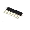 10PCS 15 PIN Single Row Straight Female PIN Header 2.54MM Pitch pin Long 11MM Strip Connector Socket 1X15 15PIN for arduino PCB view 3