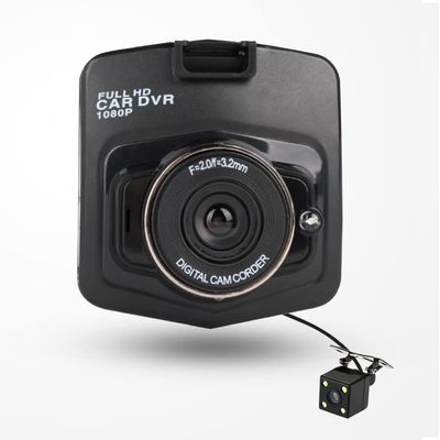 Vehicle blackbox DVR,Dash Camcorder, 1080P Full HD Dash Cam, 2.4 inch Screen, Dual Lens, 5 Meters Cable to Rear Camera,Night Vision, 170 Wide Angle, Loop Recording