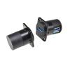 1PCS Right Angle D Type Metal USB Female Socket Panel mounting Holder Adapter USB 3.0 Female to Female Connector for 86 Panel view 2