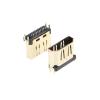 10PCS HDMI Female Jack/Plug Connector 19PIN 19P 1.6MM 180 Degree Gold-Plated hd 19 PIN view 2
