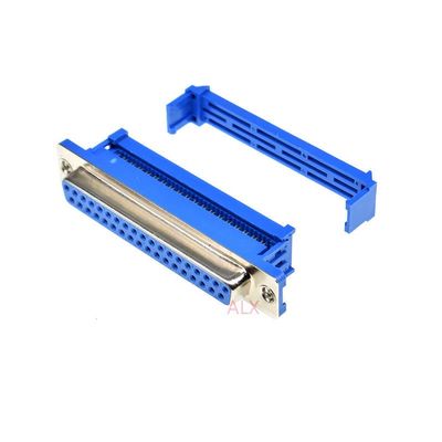2PCS DIDC37 DB37 Female Serial Port Connector IDC Crimp Type D-Sub COM CONNECTORS 37pin Socket 37p Adapter for Ribbon Cable Wire