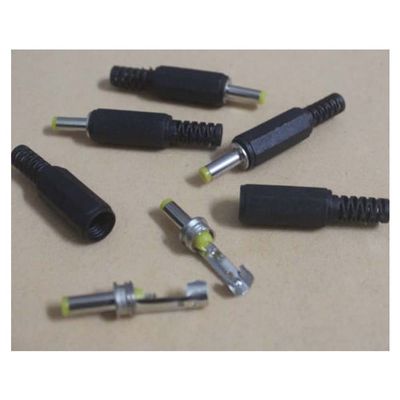 100pcs DC Power 4.0 x 1.7mm Male Plug Connector Adapter Plastic Handle Yellow Head