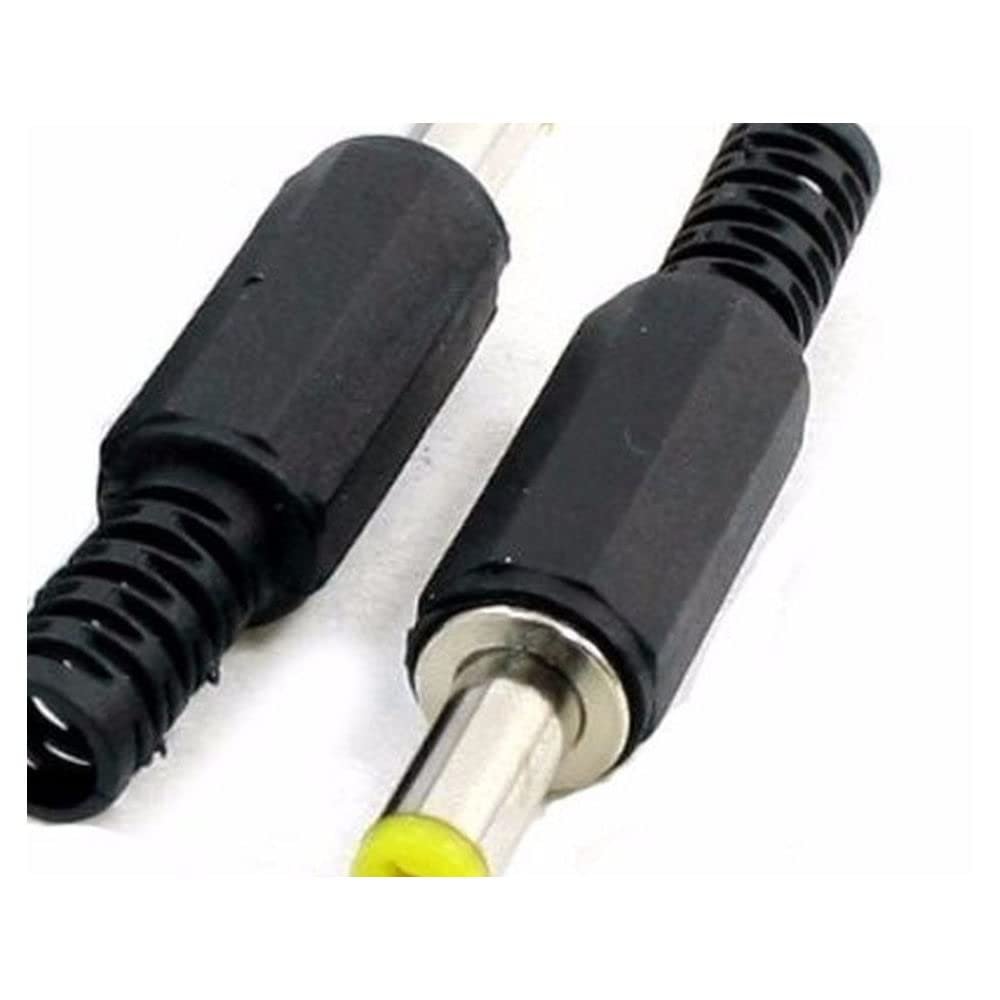 20pcs 4.8mm x 1.7mm DC Power Cable Male Plug Jack Connector Adapter Solder Tip Plastic for Camera