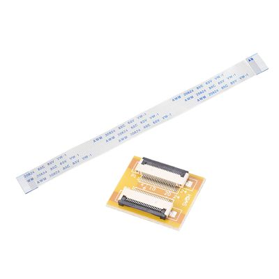 MECCANIXITY FFC FPC 22 Pin 0.5mm Pitch PCB Extension Connector Board with 5 Pack 0.5mm Pitch 150mm Flexible Flat Cable Kit