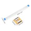 MECCANIXITY FFC FPC 22 Pin 0.5mm Pitch PCB Extension Connector Board with 5 Pack 0.5mm Pitch 150mm Flexible Flat Cable Kit view 2