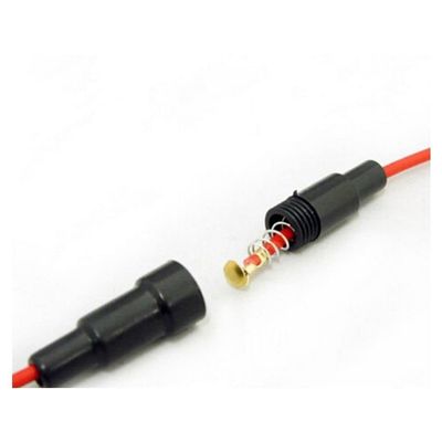 100pcs 5 * 20mm Glass Fuse Holder Screw Type 5X20mm with Wire Cable 0.75mm