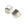 10PCS Double USB 2.0 Type A Female Jack Socket Connector USB-A 4PIN 90 Degrees Right Angle for PCB view 2