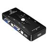 GOLDEN BLUE 4 Port KVM Switches USB 2.0 VGA Splitter Switcher 4 in 1 Out VGA Splitter Box for Keyboard Mouse Monitor Connections view 1