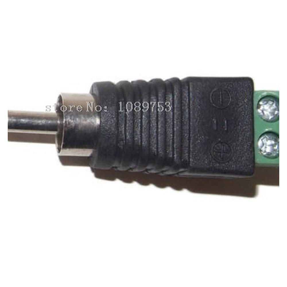 100 pcs Coax CAT5 to Camera CCTV RCA Video Audio AV Balun Connector Male Adatper