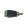 100 pcs Coax CAT5 to Camera CCTV RCA Video Audio AV Balun Connector Male Adatper view 2