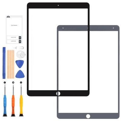 Screen Replacement for iPad Air 3 2019 3rd Gen Glass A2152 A2123 A2153 A2154 10.5" Front Outer Glass Panel Lens Repair Parts Kit with Free Tools (Not LCD and Not Touch Digitizer) (Black)