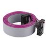 10pcs FC-14P 14 Pins 2.54mm Pitch 20cm JTAG AVR Download Cable Wire Connector Gray Flat Ribbon Data Cable view 1