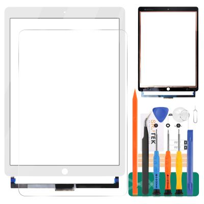 for iPad Pro 12.9 2nd Touch Screen Replacement for iPad Pro 12.9 2017 Digitizer Sensor A1671 Touch Digitizer Panel Glass Compatible with A1670 Repair Parts Kits(No LCD) (White)