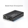10G Media Coverter, 10 Gigabit Fiber to 10G Copper UTP Ethernet Media Converter, Mini Unmanaged 1x 100M/1G/2.5G/5G/10GBase-T RJ45 to 1x 10GBase-X SFP+ Slot 10Gigabit Ethernet Media Converter view 3