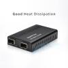 SFP+ Media Converter, Mini Unmanaged 1x 10GBase-X to 1x 10GBase-X 2X Open SFP+ Slots, 10Gigabit 10G SFP+ to SFP+ Fiber to Fiber Media Converter, DC 5~12V, Without Transceivers view 4