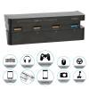 4 Ports USB Hub for PS4 Slim (Only), External USB Adapter Splitter USB 3.0 + 3 USB 2.0 for PS4 Accessories Charging and Data Transmission view 2