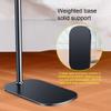 GENYS Retractable Tablet Stand Universal Tablet Gooseneck Floor Stand,Height Adjustable,Gooseneck Holder for 4-10.9" Device,Flexible Arms and Stable Base,Aluminum Alloy Stand (Size : 1.2m Height) view 3