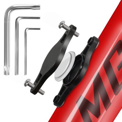 WALLFID Air-tag Bike Mount Hidden Waterproof,Air-tag Case with Safety Screws,Air-Tag Bicycle Mount to Be Hidden Under Bottle Cages,Perfect Camouflage(Standard Waterproof 1 Pack)