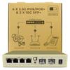 6-Port 2.5G PoE Unmanaged Ethernet Switch, 4 x 2.5G Base-T, 2 x 10G SFP+, VLAN Isolation, Supports 100/1000/2500Mbps, Fanless Metal Design, Desktop/Wall Mount, Ideal for WiFi AP, PoE Devices view 1
