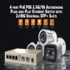 6-Port 2.5G PoE Unmanaged Ethernet Switch, 4 x 2.5G Base-T, 2 x 10G SFP+, VLAN Isolation, Supports 100/1000/2500Mbps, Fanless Metal Design, Desktop/Wall Mount, Ideal for WiFi AP, PoE Devices view 3