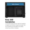 Lian Li A4-H2O Mini-ITX PC Case, Triple-Slot Mount GPU, Aluminum Exterior & SPCC Steel Interior, 240mm AIO, SFX Sandwich Layout, PCIe 4.0, Supports SFX/SFX-L PSU (A4-H2O A4 Black) view 4