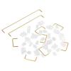 ZugGear DUROCK Transparent Clear Plate Mount Stabilizer with Gold-Plated Wires Compatible with Cherry MX Plate Stabilizers (DUROCK Clear Stabs 80% Kit) view 4