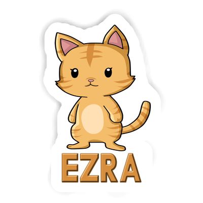 12 Stickers Ezra Cat (2pcs 5.5inch, 4pcs 2.5inch, 6pcs 1.8inch)