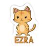 12 Stickers Ezra Cat (2pcs 5.5inch, 4pcs 2.5inch, 6pcs 1.8inch) view 1