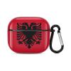 Albanian Flag Compatible with AirPods 3 Case Protective Cover, Cute Protective Shockproof Protective Cover with Keychain, Wireless Charging Box, Woman, Man view 1