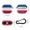 Yugoslavia Flag Compatible with AirPods 3 Case Protective Cover, Cute Protective Shockproof Protective Cover with Keychain, Wireless Charging Box, Woman, Man view 2