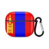 Mongolian Flag Compatible with AirPods 3 Case Protective Cover, Cute Protective Shockproof Protective Cover with Keychain, Wireless Charging Box, Woman, Man view 1