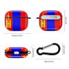 Mongolian Flag Compatible with AirPods 3 Case Protective Cover, Cute Protective Shockproof Protective Cover with Keychain, Wireless Charging Box, Woman, Man view 2