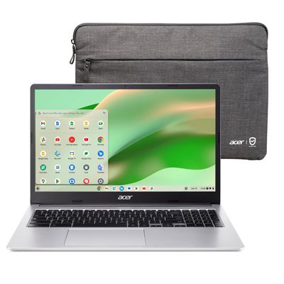 acer Chromebook 315 Laptop | Intel Pentium Silver N6000 | 15.6" Full HD IPS Touch | Intel UHD Graphics | 8GB LPDDR4X | 64GB eMMC | Wi-Fi 6 | DTS Audio | Protective Sleeve | Chrome OS | CB315-4HT-P8PQ