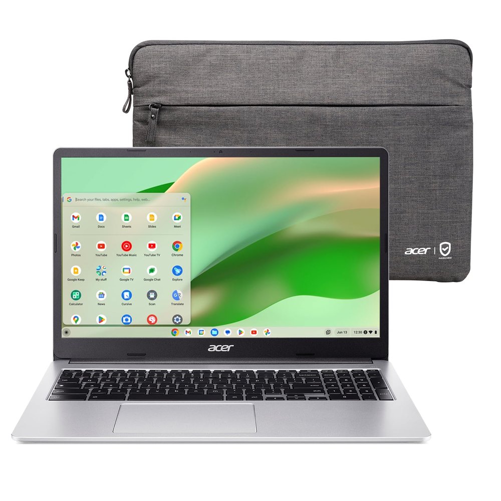 acer Chromebook 315 Laptop | Intel Pentium Silver N6000 | 15.6" Full HD IPS Touch | Intel UHD Graphics | 8GB LPDDR4X | 64GB eMMC | Wi-Fi 6 | DTS Audio | Protective Sleeve | Chrome OS | CB315-4HT-P8PQ