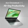 acer Chromebook 315 Laptop | Intel Pentium Silver N6000 | 15.6" Full HD IPS Touch | Intel UHD Graphics | 8GB LPDDR4X | 64GB eMMC | Wi-Fi 6 | DTS Audio | Protective Sleeve | Chrome OS | CB315-4HT-P8PQ view 2