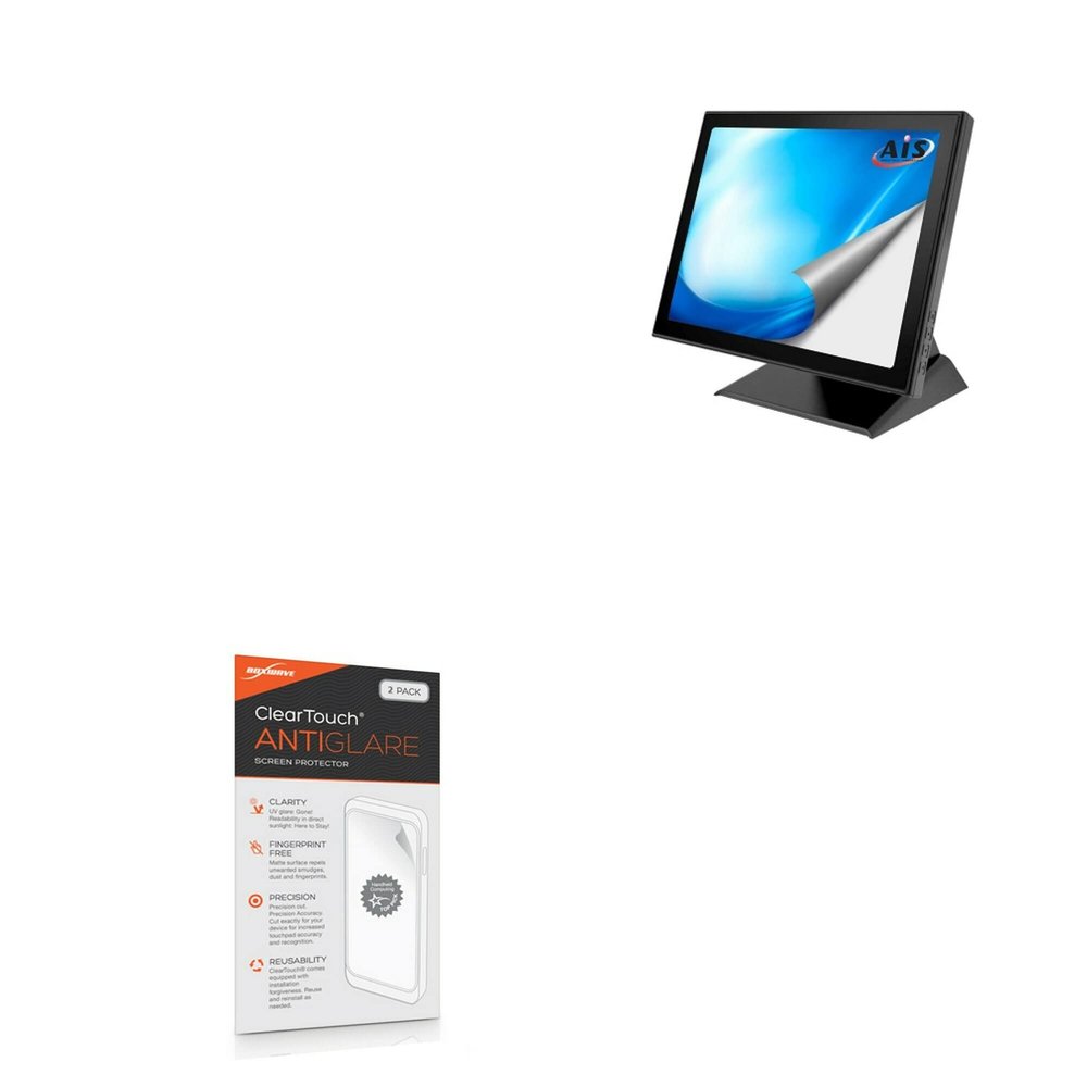 BoxWave Screen Protector Compatible with AIS DTR15T100-A1-PCT - ClearTouch Anti-Glare (2-Pack), Anti-Fingerprint Matte Film Skin