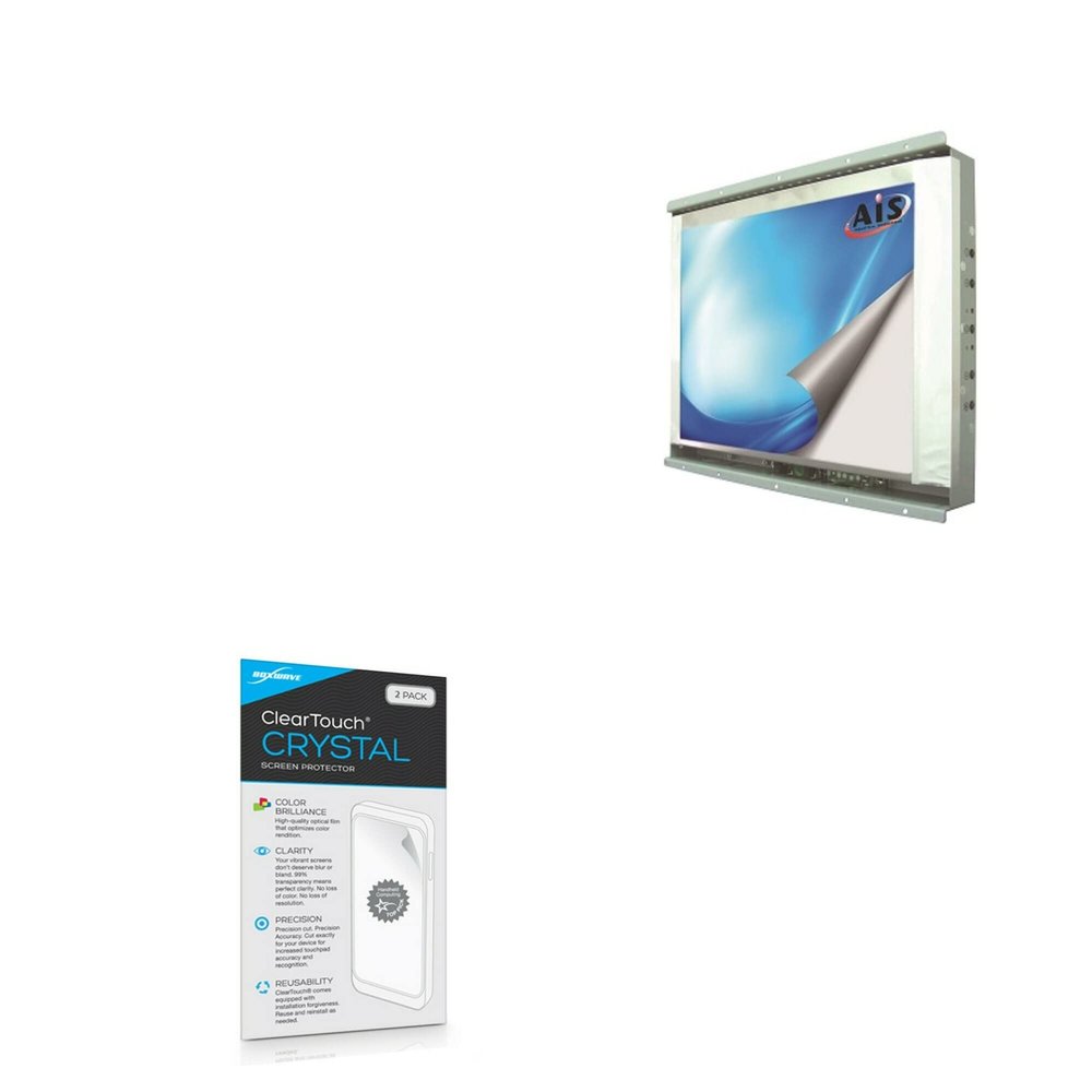 BoxWave Screen Protector Compatible with AIS OF12L630-M2-HB-5RT - ClearTouch Crystal (2-Pack), HD Film Skin - Shields from Scratches